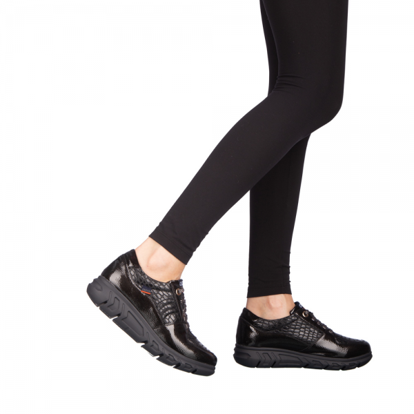Γυναικεία casual παπούτσια Alamia μαύρα, 4 - Kalapod.gr